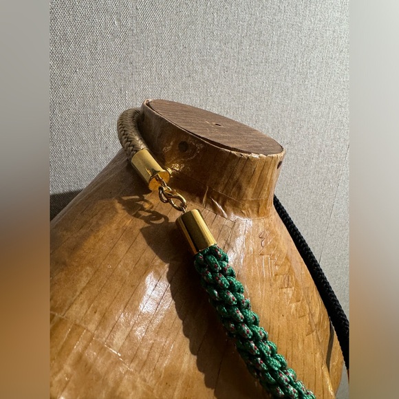Marni necklace, can be detached to a bracelet
Green black rope gold - Picture 2 of 6